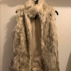 Faux fur vest